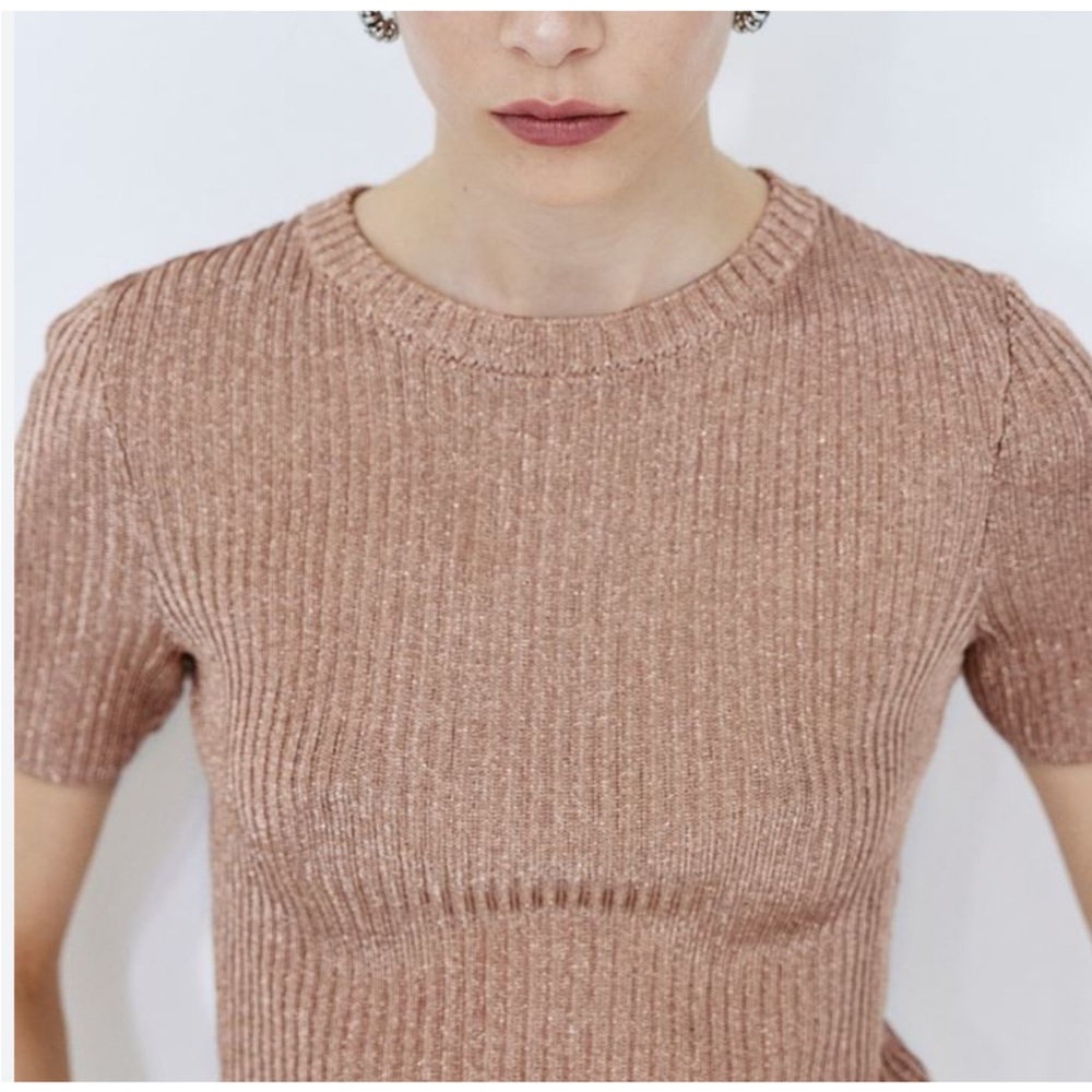 H&M Metallic Rib Knit Top - Picture 3 of 10